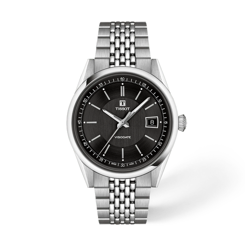 Tissot Visodate 39mm Automatic Black on Bracelet