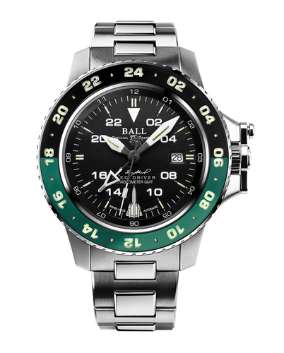 Ball Watch Engineer Hydrocarbon AeroGMT Sled Driver Black Green Bezel(42 mm) Limited Edition