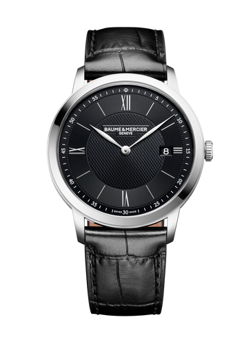 Baume & Mercier Classima 10881 -40mm Quartz Black dial on black leather