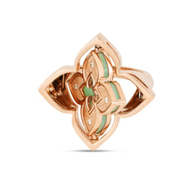 Load image into Gallery viewer, Roberto Coin Venetian Princess Ring in 18k rose gold with Chrysophase