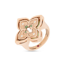 Load image into Gallery viewer, Roberto Coin Venetian Princess Ring in 18k rose gold with Chrysophase