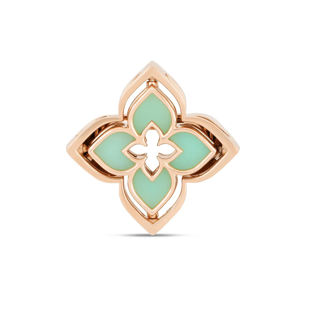 Roberto Coin Venetian Princess Ring in 18k rose gold with Chrysophase