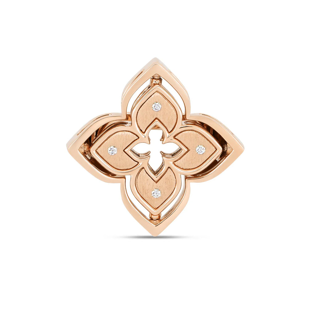 Roberto Coin Venetian Princess Ring in 18k rose gold with Chrysophase