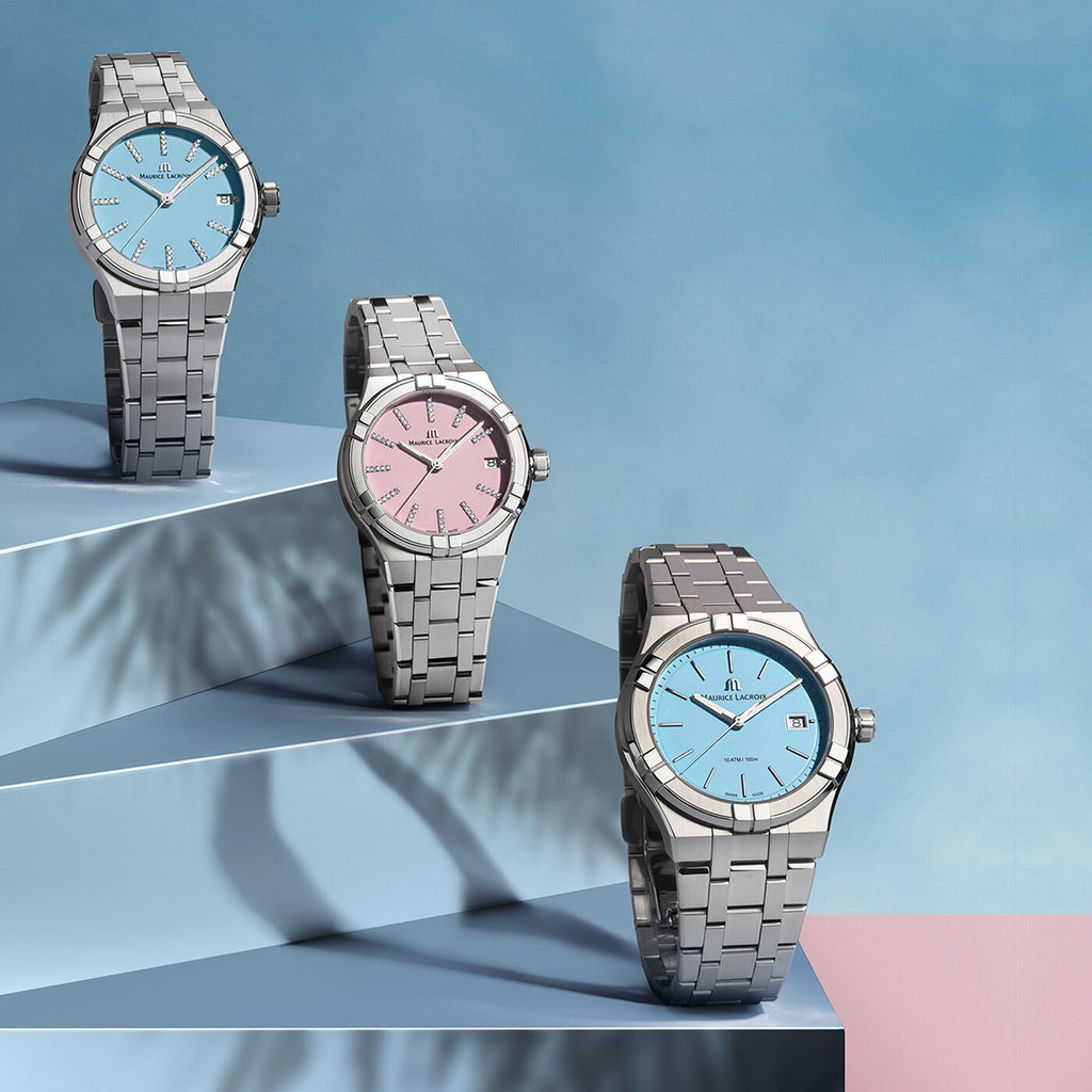 Maurice Lacroix AIKON QUARTZ COLOURS SPECIAL EDITION LIGHT BLUE