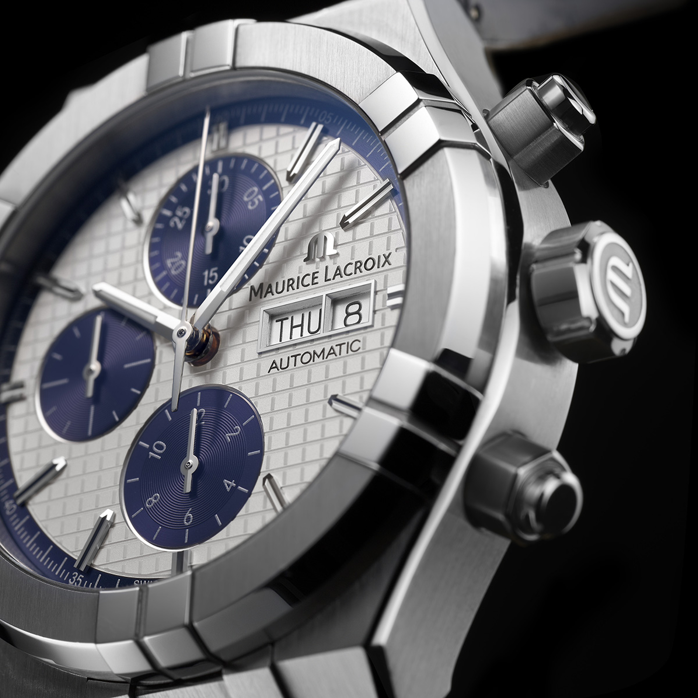 Maurice Lacroix Aikon Automatic Chronograph Silver Panda Dial Wamada Jewellery