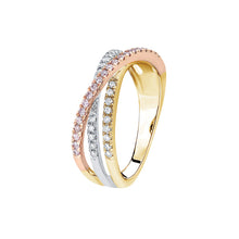 Load image into Gallery viewer, Blush Aida Dress Ring with pink diamonds from the Argyle mine and White Diamonds