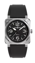 Load image into Gallery viewer, BELL &amp; ROSS BR 03A BLACK STEEL 41mm hi