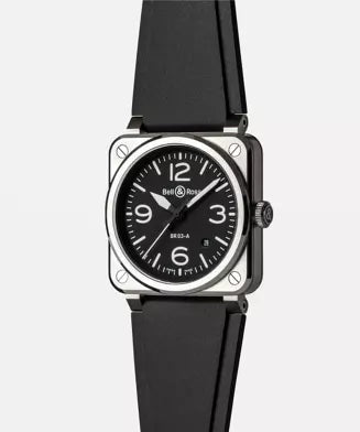 BELL & ROSS BR 03A BLACK STEEL 41mm hi