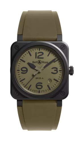 BELL & ROSS BR 03A MILITARY CERAMIC 41mm