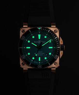 BELL & ROSS BR 03-92 DIVER BRONZE BLACK & GREEN LIMITED EDITION