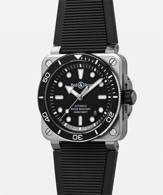 BELL & ROSS BR 03 DIVER BLACK STEEL