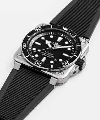 BELL & ROSS BR 03 DIVER BLACK STEEL