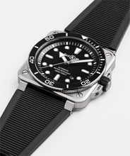 Load image into Gallery viewer, BELL &amp; ROSS BR 03 DIVER BLACK STEEL