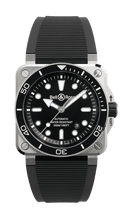 Load image into Gallery viewer, BELL &amp; ROSS BR 03 DIVER BLACK STEEL