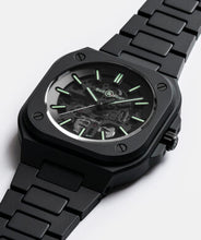 Load image into Gallery viewer, BELL &amp; ROSS BR 05 SKELETON BLACK LUM CERAMIC LIMITED EDITION