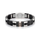 Baraka Fiber Bracelet -Rubber/ Steel/ RG/ Silver/ Carbon Fiber/ Black Diamonds