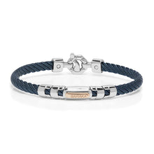 Load image into Gallery viewer, Baraka 316L Bracelet -Steel Blue PVD/ RG/ White Diamonds
