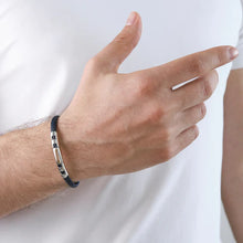 Load image into Gallery viewer, Baraka 316L Bracelet -Steel Blue PVD/ RG/ White Diamonds