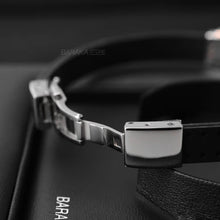 Load image into Gallery viewer, Baraka Vortex Bracelet -Rose Gold/ Rubber/ Steel/ RG/ Black Diamonds