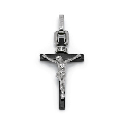 Baraka Cyborg Cross Pendant -Steel with Black PVD/ WG