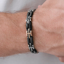 Load image into Gallery viewer, Baraka Explore Bracelet -Steel/ Ceramic/ RG/ White Diamond