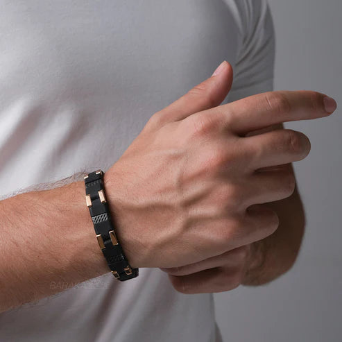 Baraka Fiber Bracelet -Rubber/ Steel/ RG/ Silver/ Carbon Fiber