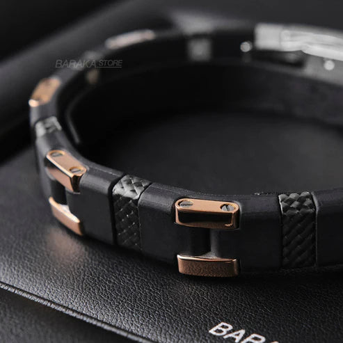 Baraka Fiber Bracelet -Rubber/ Steel/ RG/ Silver/ Carbon Fiber