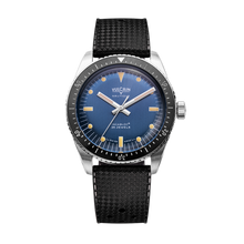 Load image into Gallery viewer, Skindiver Nautique - Blue with Black Rubber Strap