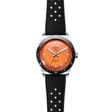 Load image into Gallery viewer, Skindiver Nautique - Orange with Black Rubber Strap