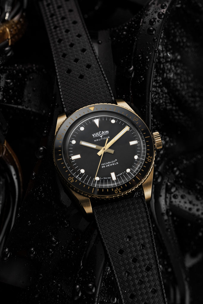 Skindiver Nautique - Bronze & Black with Black Carbon Leather Strap