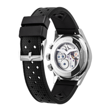 Load image into Gallery viewer, Nautical Heritage - Black White Luminova on Black Carbon Strap