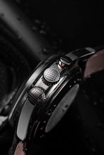 Load image into Gallery viewer, Nautical Heritage - Black White Luminova on Black Carbon Strap