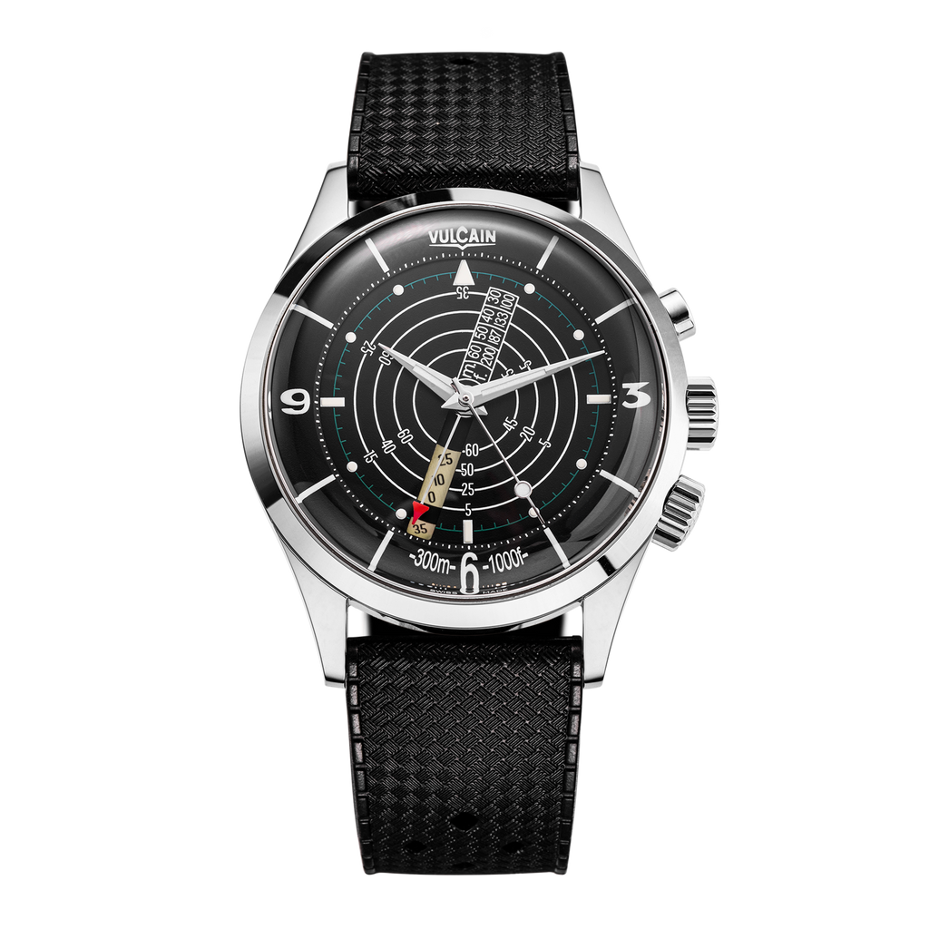 Nautical Heritage - Black White Luminova on Black Carbon Strap