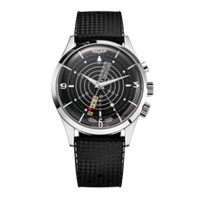 Load image into Gallery viewer, Nautical Heritage - Black White Luminova on Black Carbon Strap