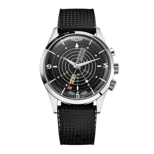 Nautical Heritage - Black White Luminova on Black Carbon Strap