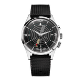 Nautical Heritage - Black White Luminova on Black Carbon Strap