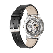 Load image into Gallery viewer, Cricket Classique 39 mm - Black &amp; Khaki numbers on Black Alligator Strap