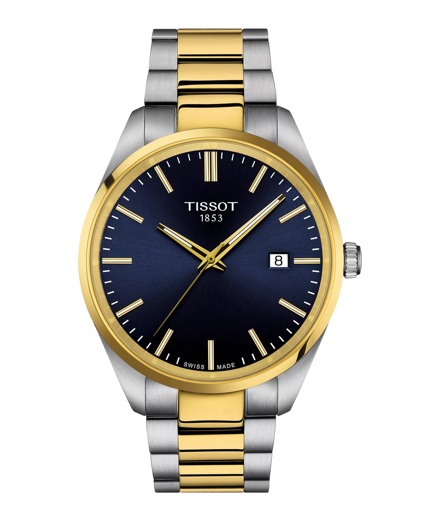 TISSOT PR 100 2 TONES PVD BLUE DIAL QUARTZ