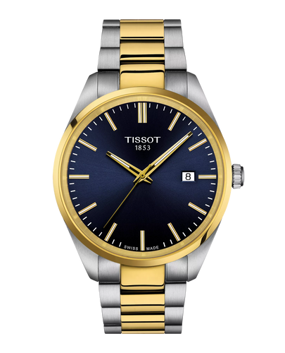 TISSOT PR 100 2 TONES PVD BLUE DIAL QUARTZ