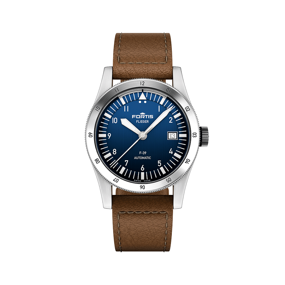 Fortis Flieger F-39 liberty blue on aviator strap