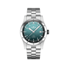 Load image into Gallery viewer, Fortis Flieger F-39 petrol on block bracelet