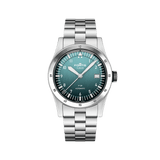 Fortis Flieger F-39 petrol on block bracelet