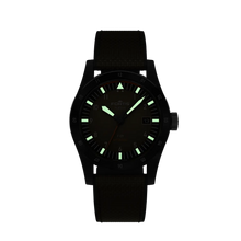 Load image into Gallery viewer, Fortis Flieger F-39 Green Werk 7 Tactical Green on Hybrid Strap Limited Edition 100 pieces