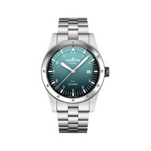 Load image into Gallery viewer, Fortis Flieger F-41 petrol on block bracelet