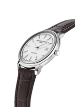 Load image into Gallery viewer, FREDERIQUE CONSTANT CLASSICS MONETA SOLARMETRE WHITE DIAL ON LEATHER STRAP