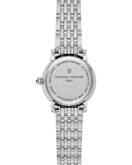 Frederique Constant Classics  Slimline Ladies Quartz White on Bracelet