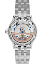 Load image into Gallery viewer, FREDERIQUE CONSTANT CLASSICS WORLDTIMER MANUFACTURE BLUE ON BRACELET