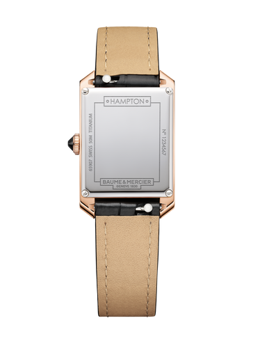 Baume & Mercier Hampton quartz 10752 18k Rose Gold