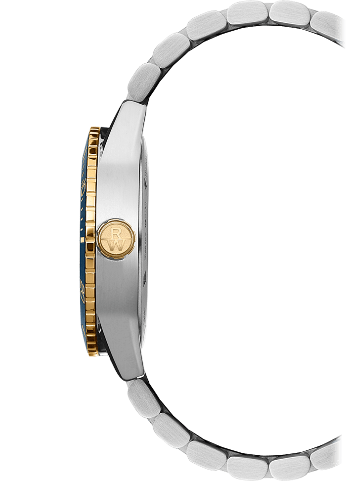 Raymond Weil Freelancer Diver Men's Two-Tone Gradient Blue Dial Bracelet -42.5 mm