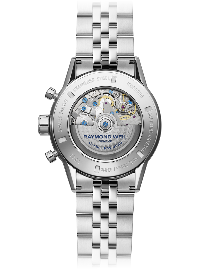 Raymond Weil Freelancer Automatic Chronograph White on Bracelet